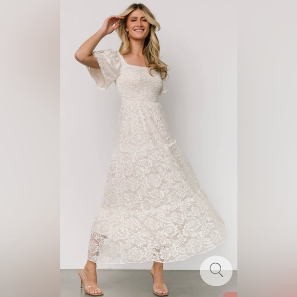 Baltic born Aspen Smocked Lace Maxi Dress - Picture 2 of 9